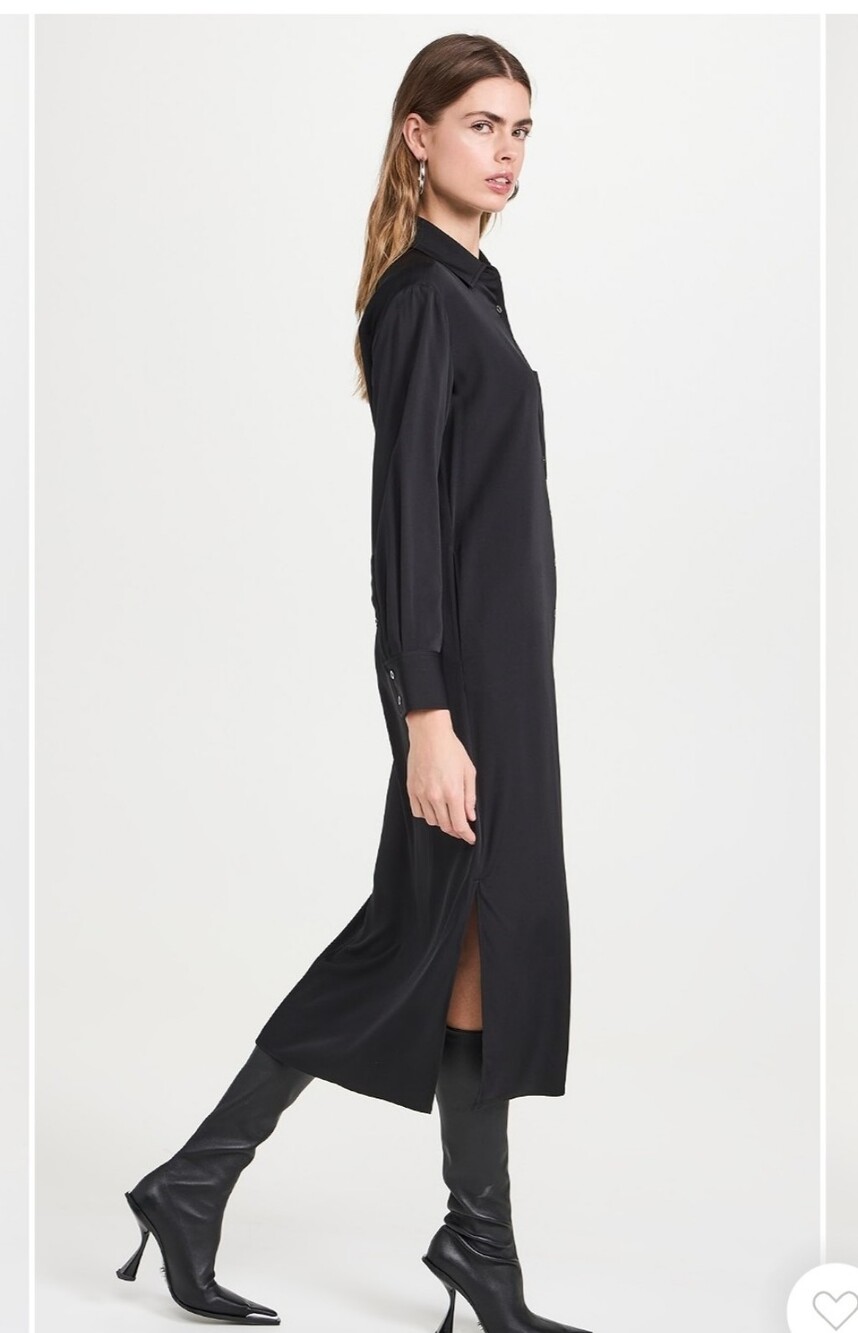 AYR The Deepest End Dresd Black Silk Size Large - Picture 4 of 16